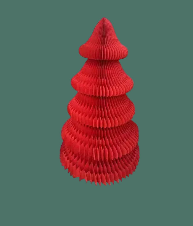 24" Honeycomb Paper Christmas Tree — Vintage Tabletop & Mantel Decor