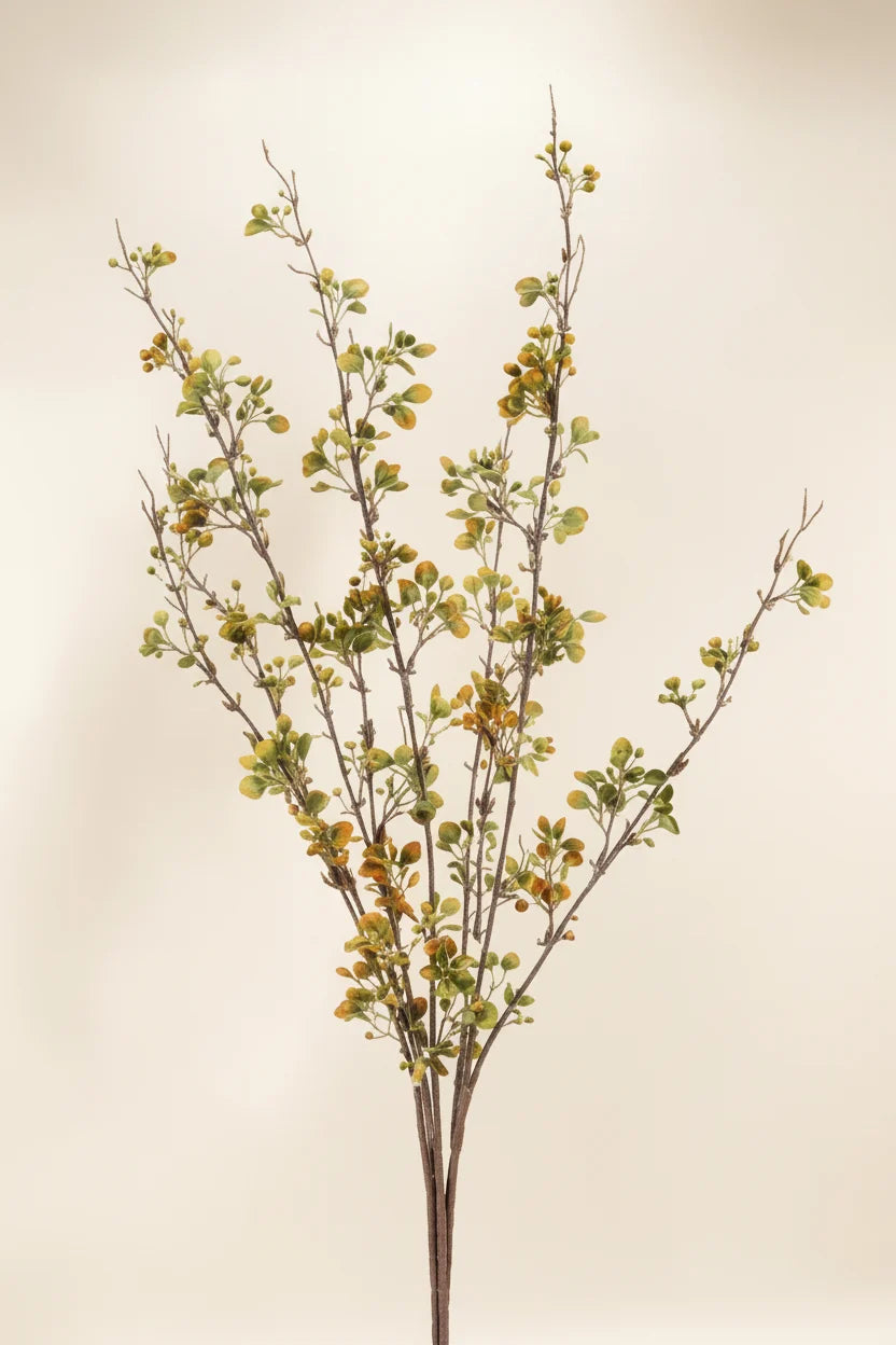36" Light Brown Wax Flower Bush