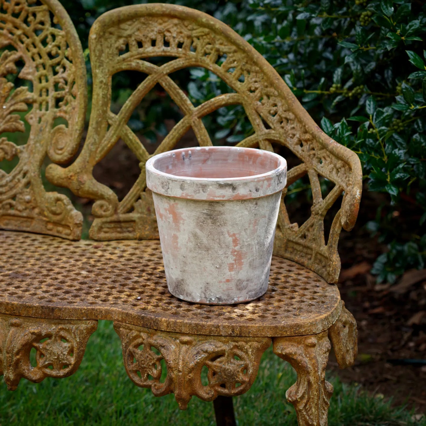 Weathered Small Garden Pot