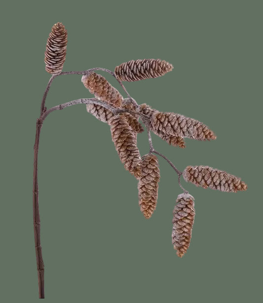 Hanging Frosted Pinecone Spray