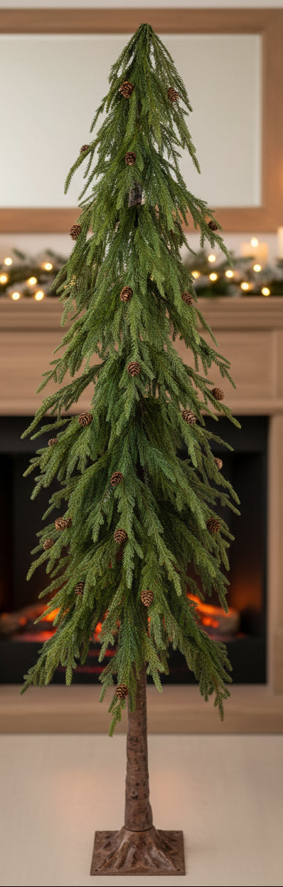 Ming Pine and Pinecone Tree, 3 Size Options
