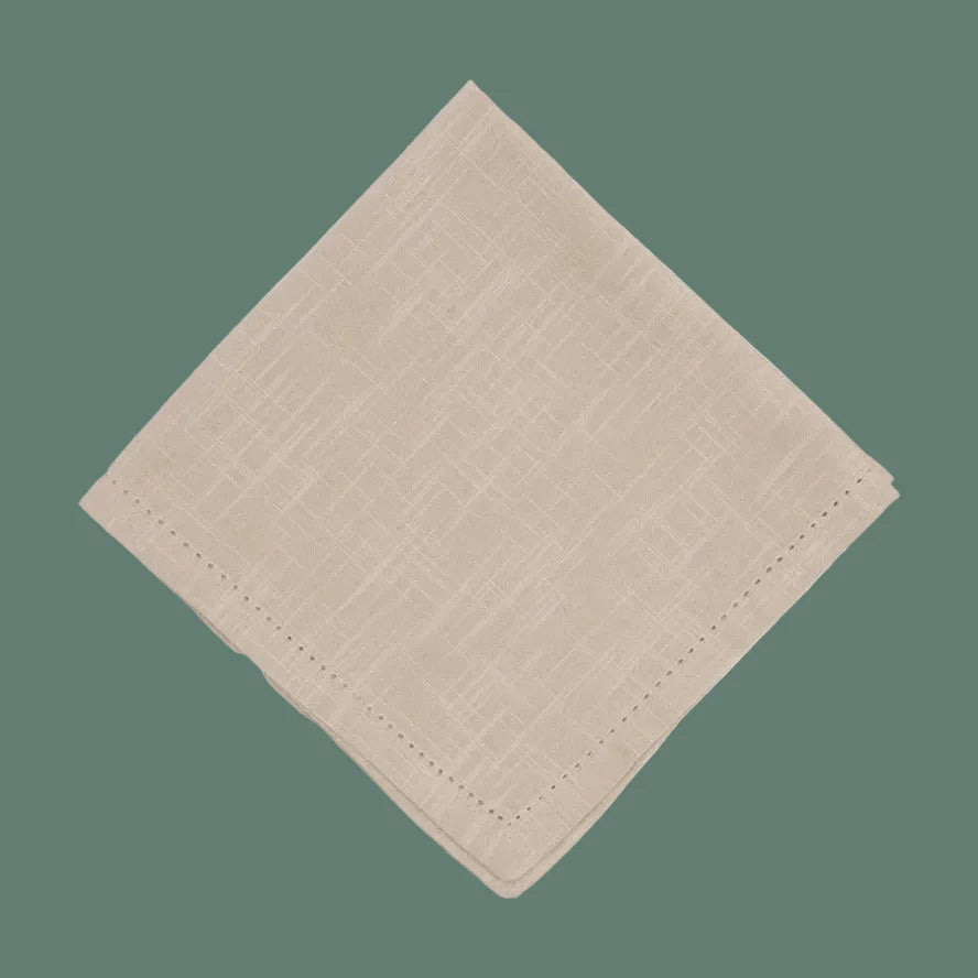 Tan Hemstitch Woven Napkin