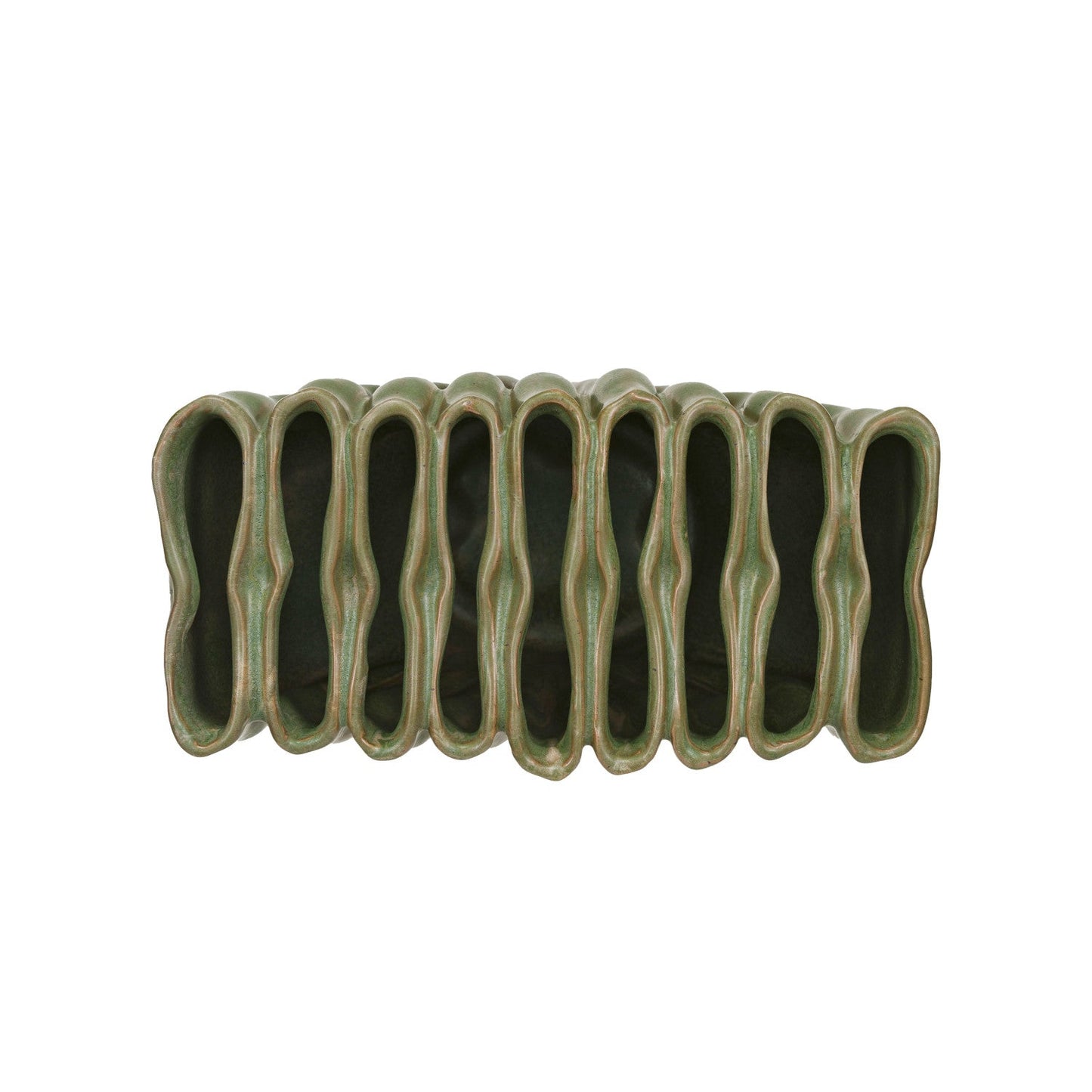 Stoneware Sculptural Vase with 9 Sections