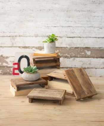Repurposed Rectangle Wooden Riser