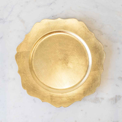 Decorative Charger Plate — Table Setting Underplate for Tablescape, 5 Style Options