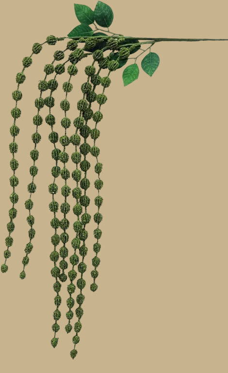 43"L Faux Hanging Amaranthus Spray