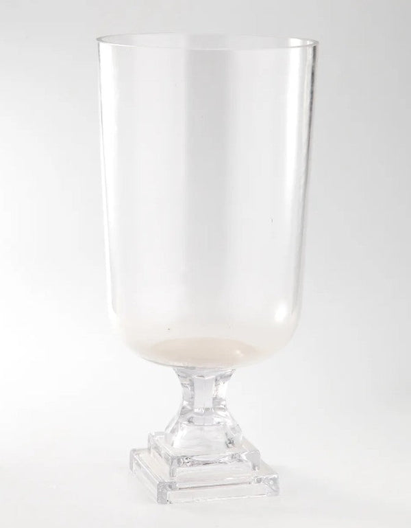 Glass Vase with Pedestal, 2 Size Options