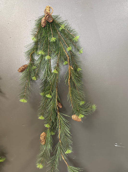 48"L New Growth Pine Teardrop