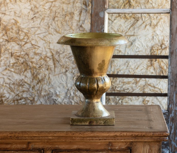 Antiqued Gold Alter Urn