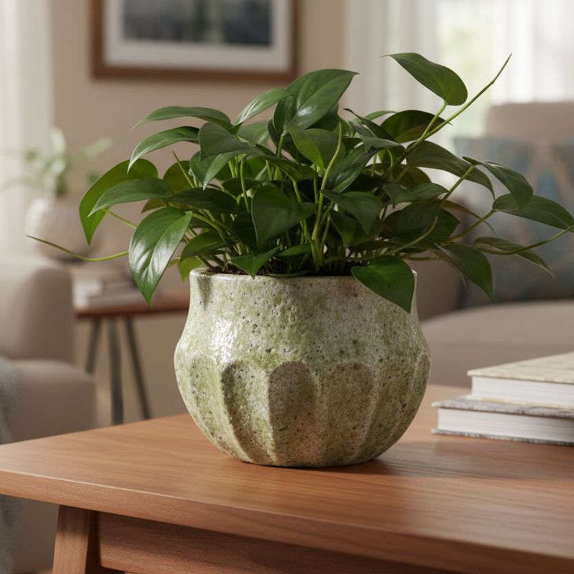 Crackle Glaze Terra-cotta Planter
