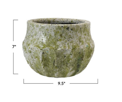 Crackle Glaze Terra-cotta Planter