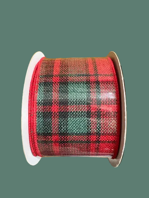 Woven Plaid Ribbon 10YD