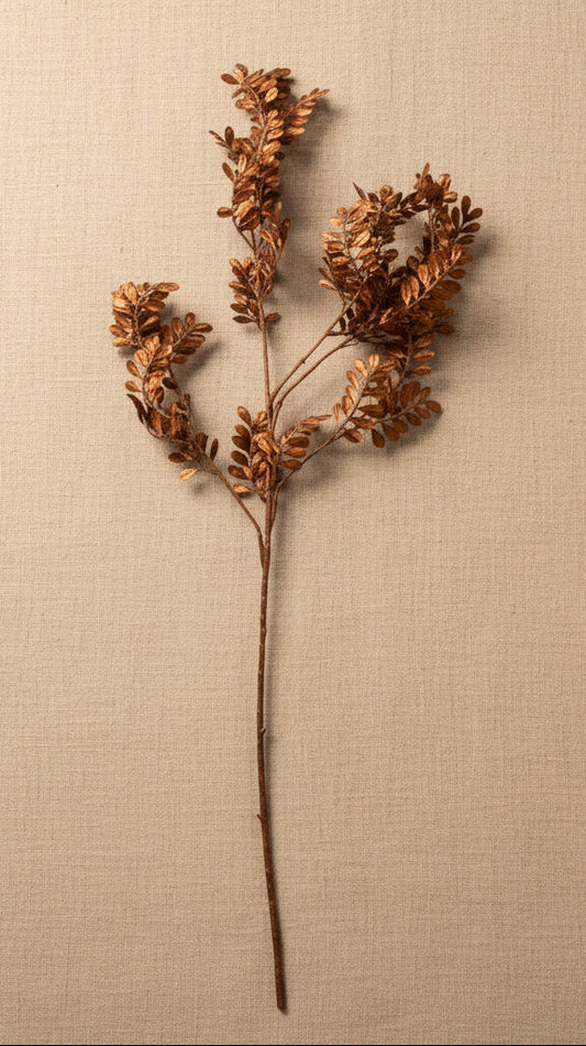35.5" Metallic Wild Fern Spray