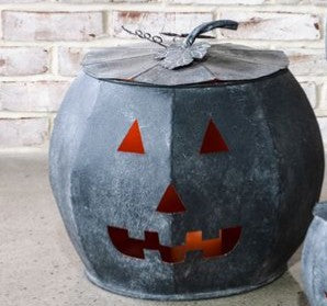 Black Tin Pumpkin, 3 Size Options