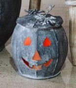 Black Tin Pumpkin, 3 Size Options