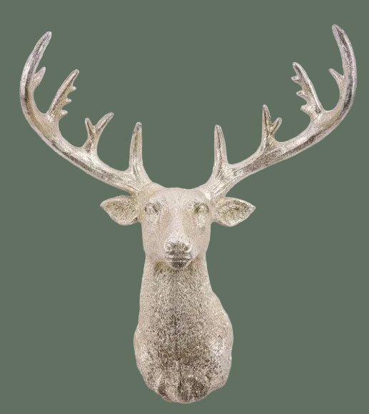 12.5"L Deer Head Ornament