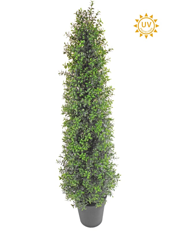 48" Potted Boxwood Tree UV Protected