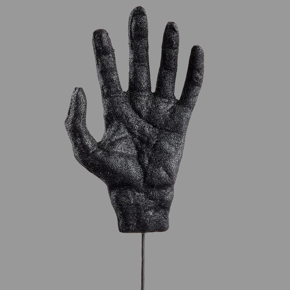 15.25" Glittered Skeleton Hand Pick