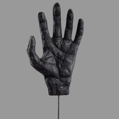 15.25" Glittered Skeleton Hand Pick