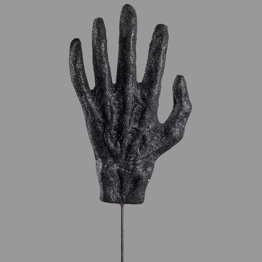 15.25" Glittered Skeleton Hand Pick