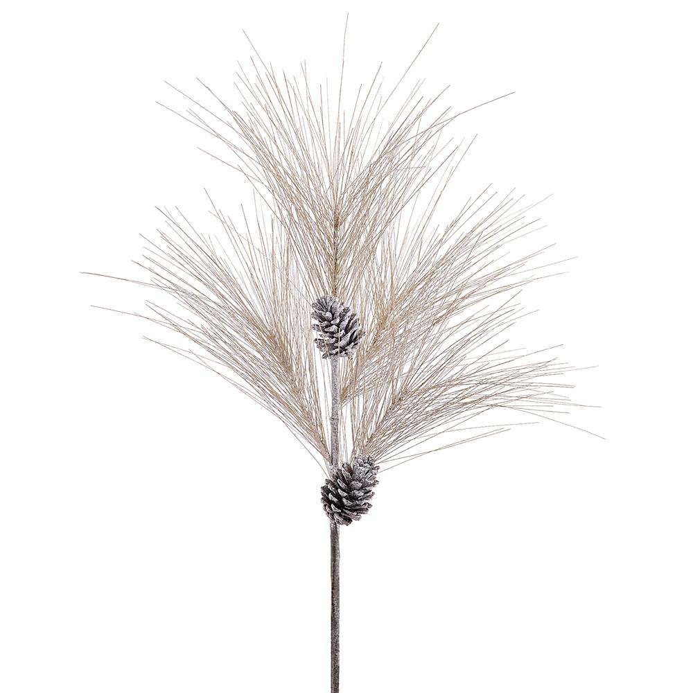 34" Long Pine Needle Spray with Pinecones