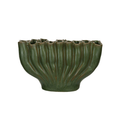 Stoneware Sculptural Vase with 9 Sections