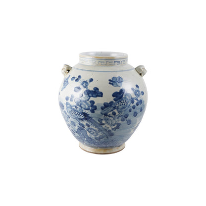Vintage Reproduction Cachepot w/ Floral Pattern