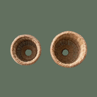 Natural Rattan Urn, 2 Size Options