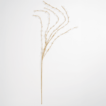 Gold Decorative Pick with Organic Stems