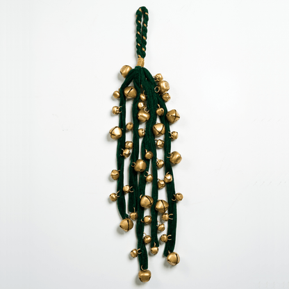 Gold & Green Jingle Bells Cluster