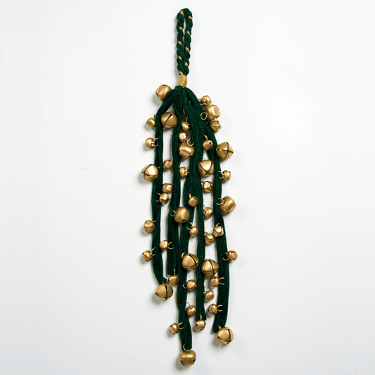 Gold & Green Jingle Bells Cluster