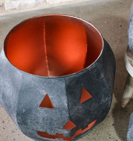 Black Tin Pumpkin, 3 Size Options