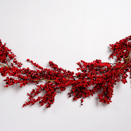 Red Real Touch Thin Berry Garland