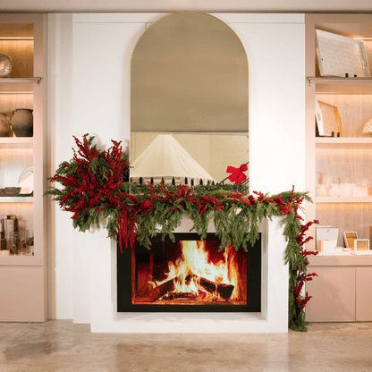 Red Real Touch Thin Berry Garland