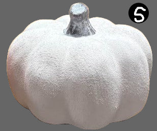 Fall Ceramic Pumpkins, 3 Size & 4 Color Options