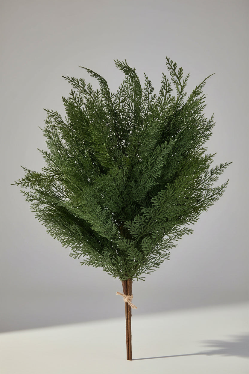 33"L Real Touch Arborvitae Bundle w/ Jute Tie